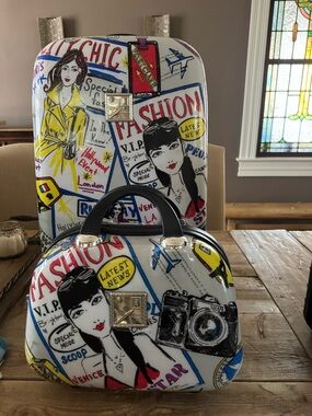 Brighton Fashion Print Women’s Travel Bag Set